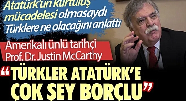 Amerikalı ünlü tarihçi Prof. Dr. Justin Atatürk'ün kurtuluş mücadelesi olmasaydı Türklere ne olacağını anlattı