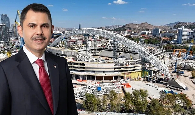 Ankara’nın yeni stadyumu hızla tamamlanıyor... Bakan Kurum: Bu spor kompleksi Ankara'ya çok yakışacak